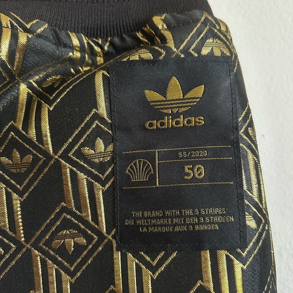 Premium Superstar Adidas Women’s Reversible Gold/Black Track Pants - Picture 11 of 11